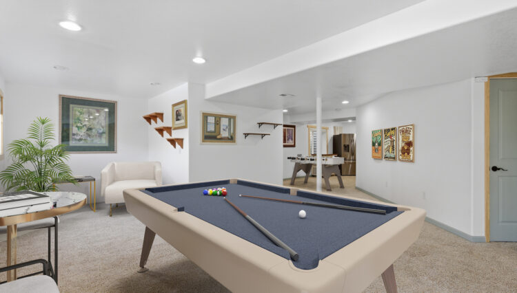 Walkout Basement - Virtually Staged