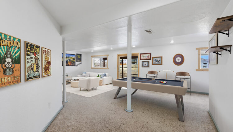 Walkout Basement - Virtually Staged