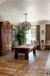 Gisele and Tom Brady's billiard room