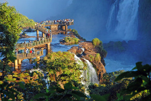 Iguazu Falls, on the border of Brazil and Argentina