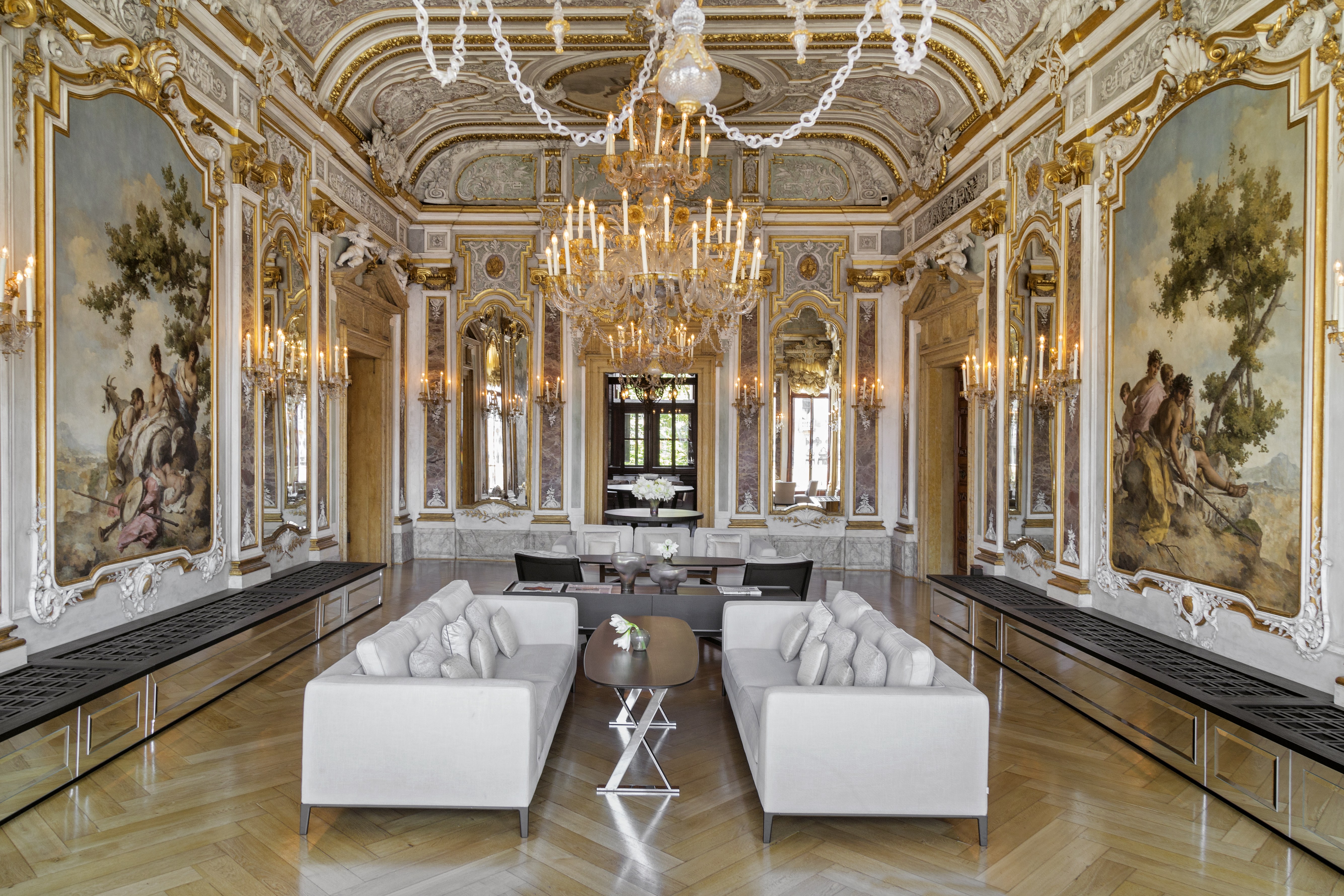Aman VeniceThe Aman brand gets downright opulent at this 24-room hotel, set inside the 16th-century Palazzo Papadopoli on the Grand Canal in Venice. Inside is a study in contrasts by designer Jean-Michel Gathy, with Aman’s signature minimalist furnishings paired with silk wall coverings, gilt rococo reliefs, and historic frescoes by Renaissance master Giovanni Battista Tiepolo. Outside, a private garden and hidden jetty keep it paparazzi-proof, no doubt part of the appeal for George and Amal Clooney, who tied the knot here in 2014. From $1,068/night; aman.com
