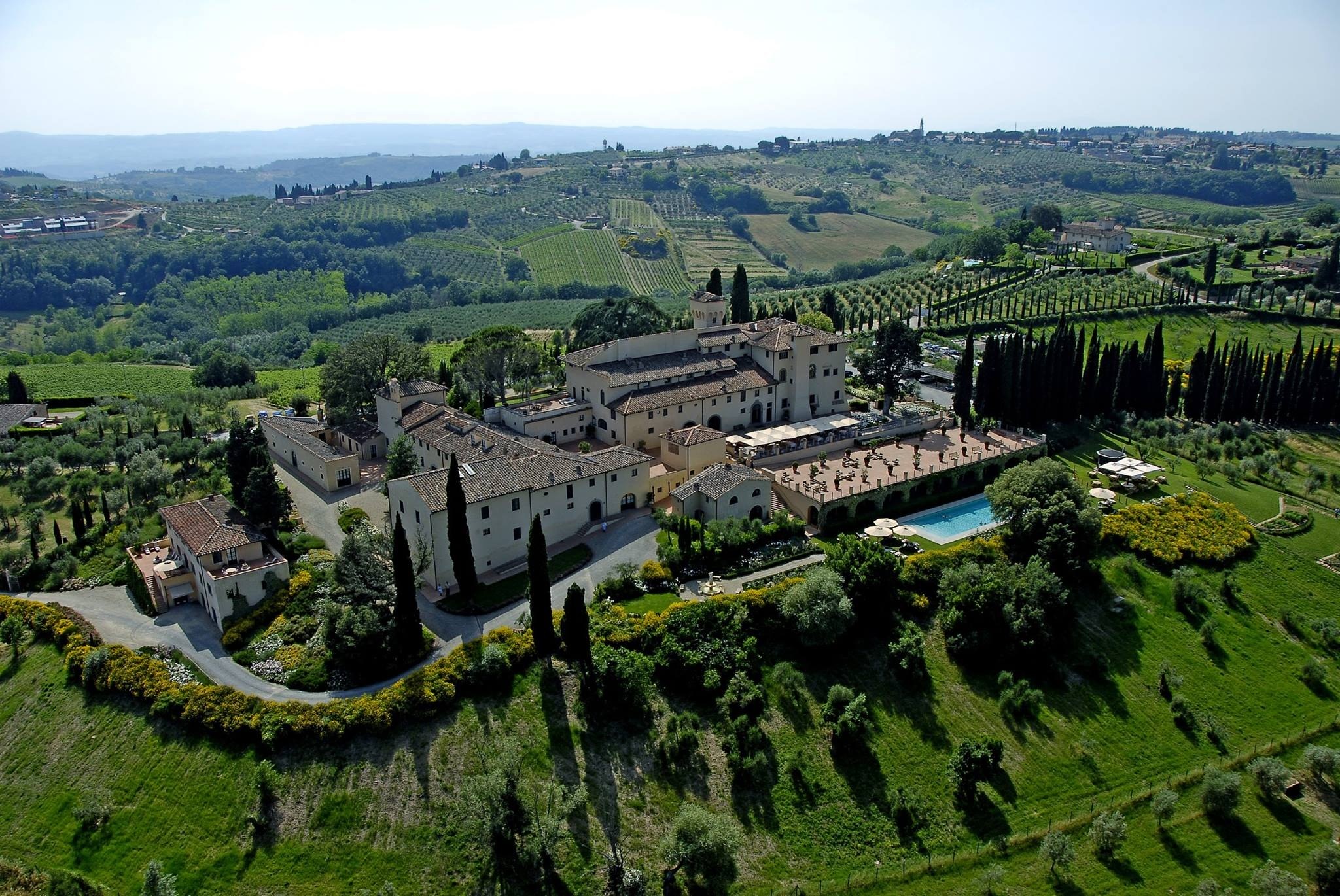 Castello del Nero Hotel & Spa, Tavarnelle Val di PesaSituated midway between Florence and Siena in Tuscany, this luxe 50-room hotel was created from a 12th-century castle and a series of 15th-to-17th-century villas. A museum-quality restoration of the frescoed walls, beamed ceilings, and terra-cotta floors was supervised by the Italian Fine Art Commission. Take the complimentary shuttles into Florence and Siena for more arts, or just stay on-site and indulge at the Espa spa (the largest in Italy) or Michelin-starred restaurant La Torre. From $483/night; castellodelnero.com