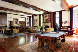 Peter Guber's billiard room